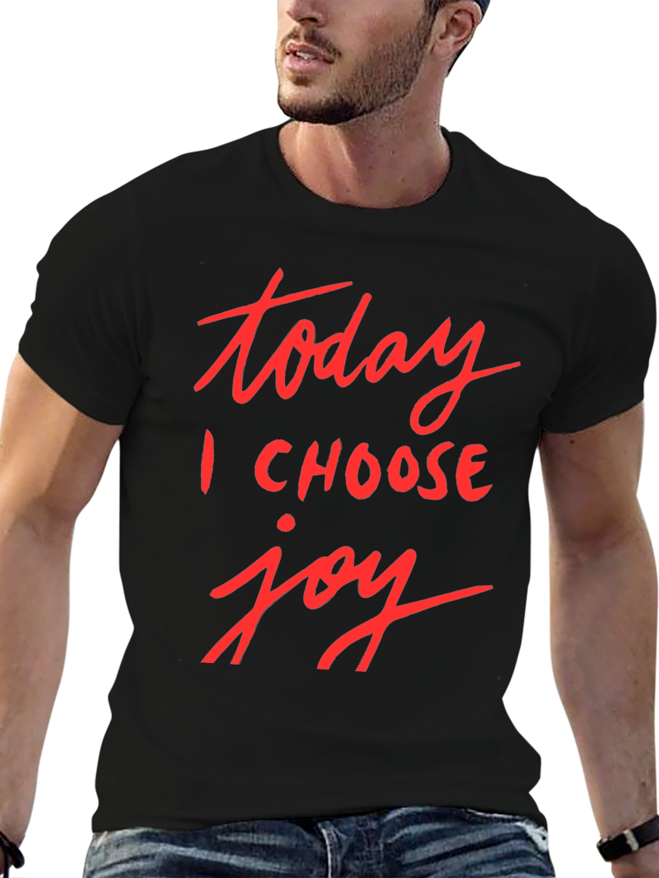Today I Choose Joy Black Graphic Tee