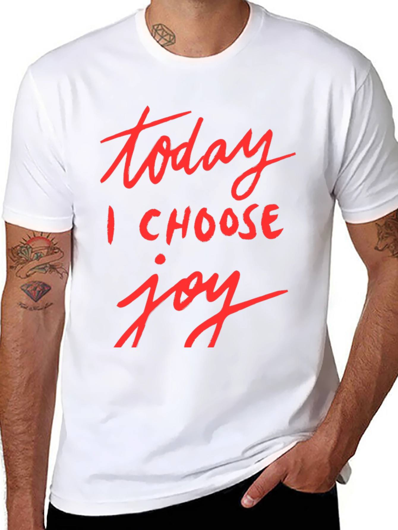 Today I Choose Joy Black Graphic Tee