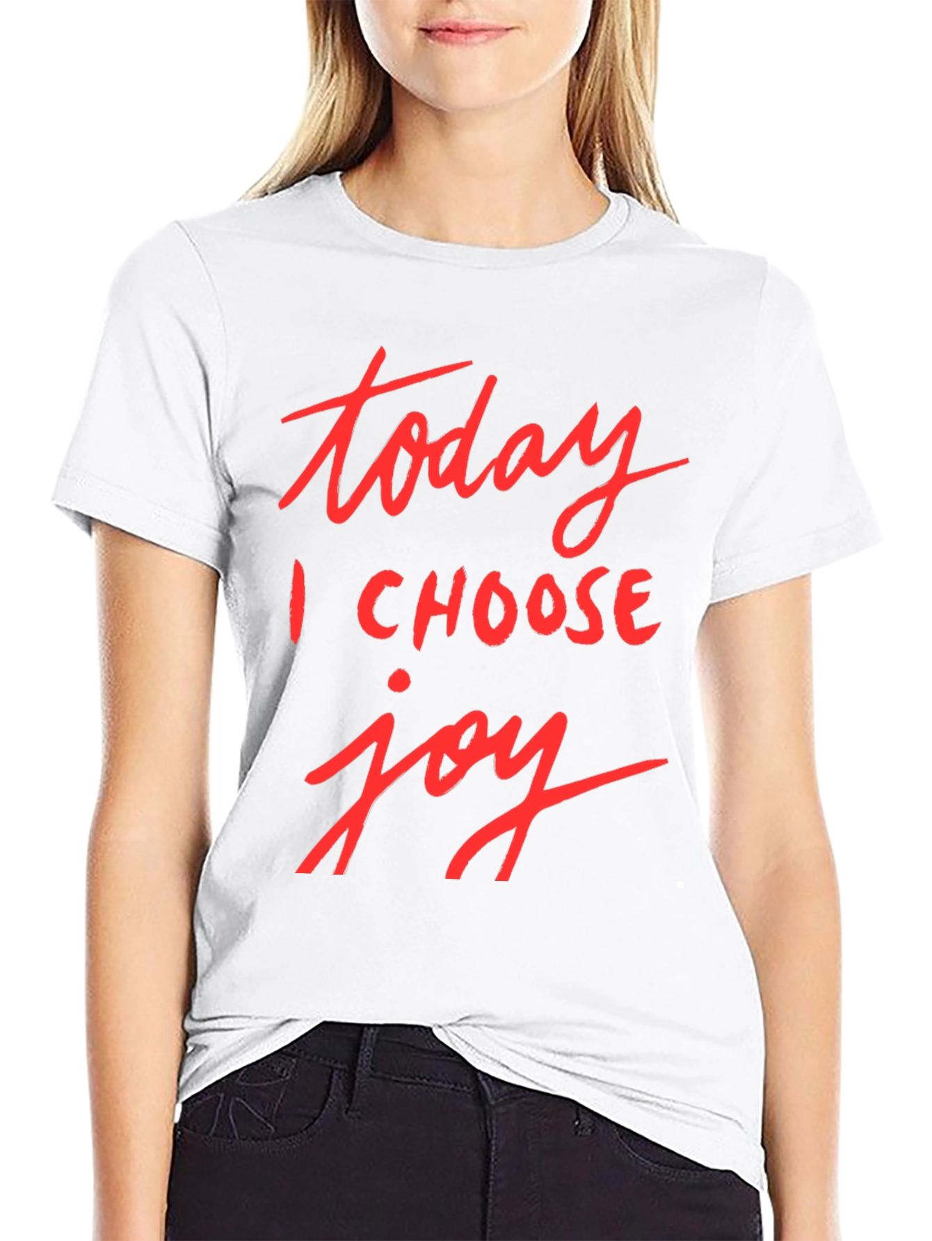 Today I Choose Joy Black Graphic Tee