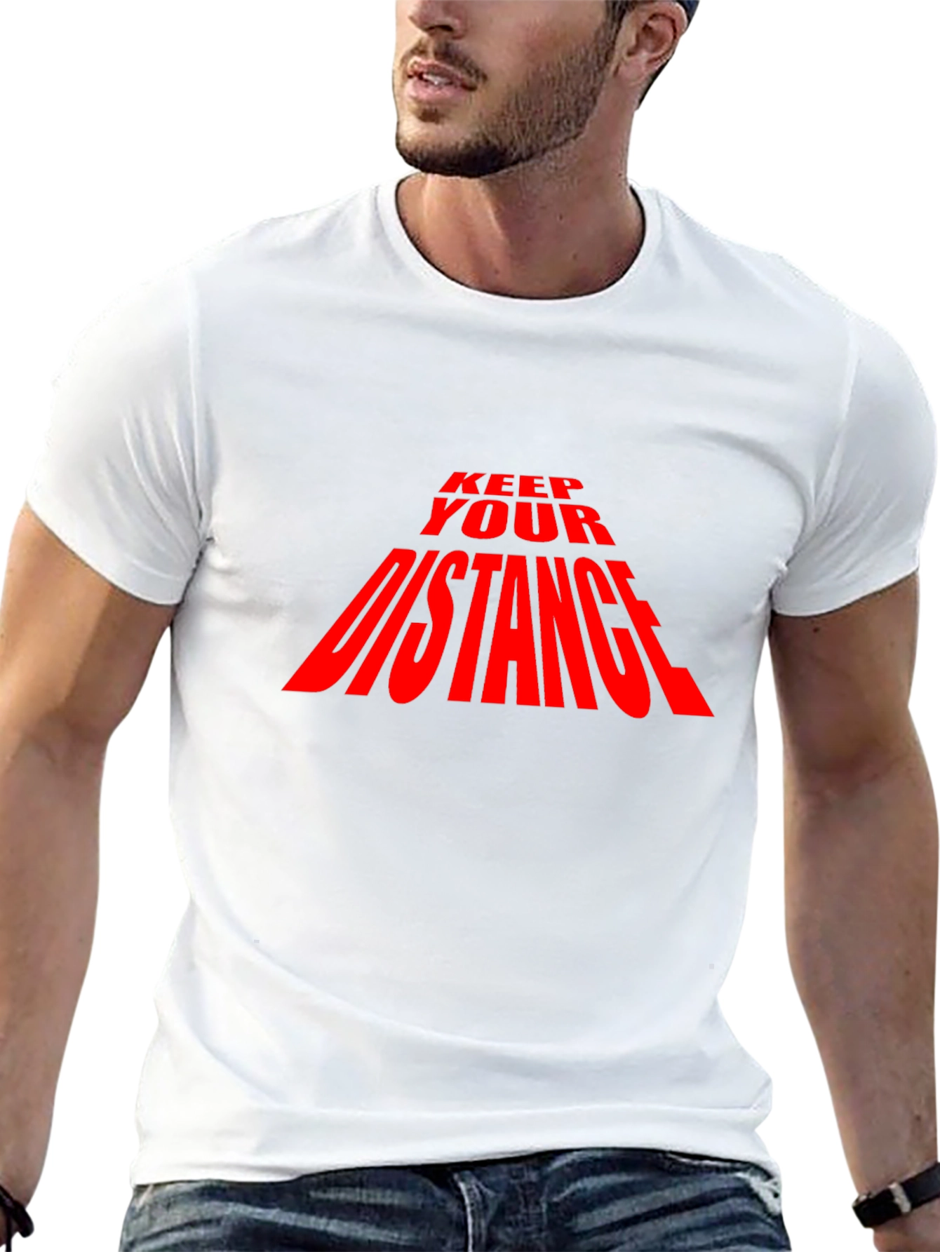 Keep Your Distance T-Shirt - Black