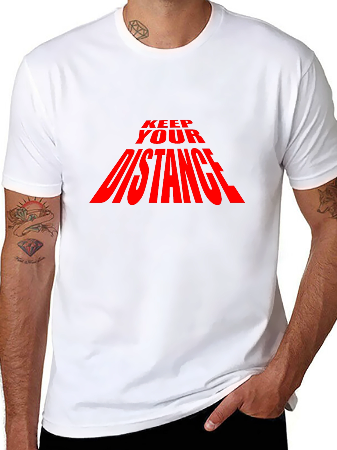 Keep Your Distance T-Shirt - Black