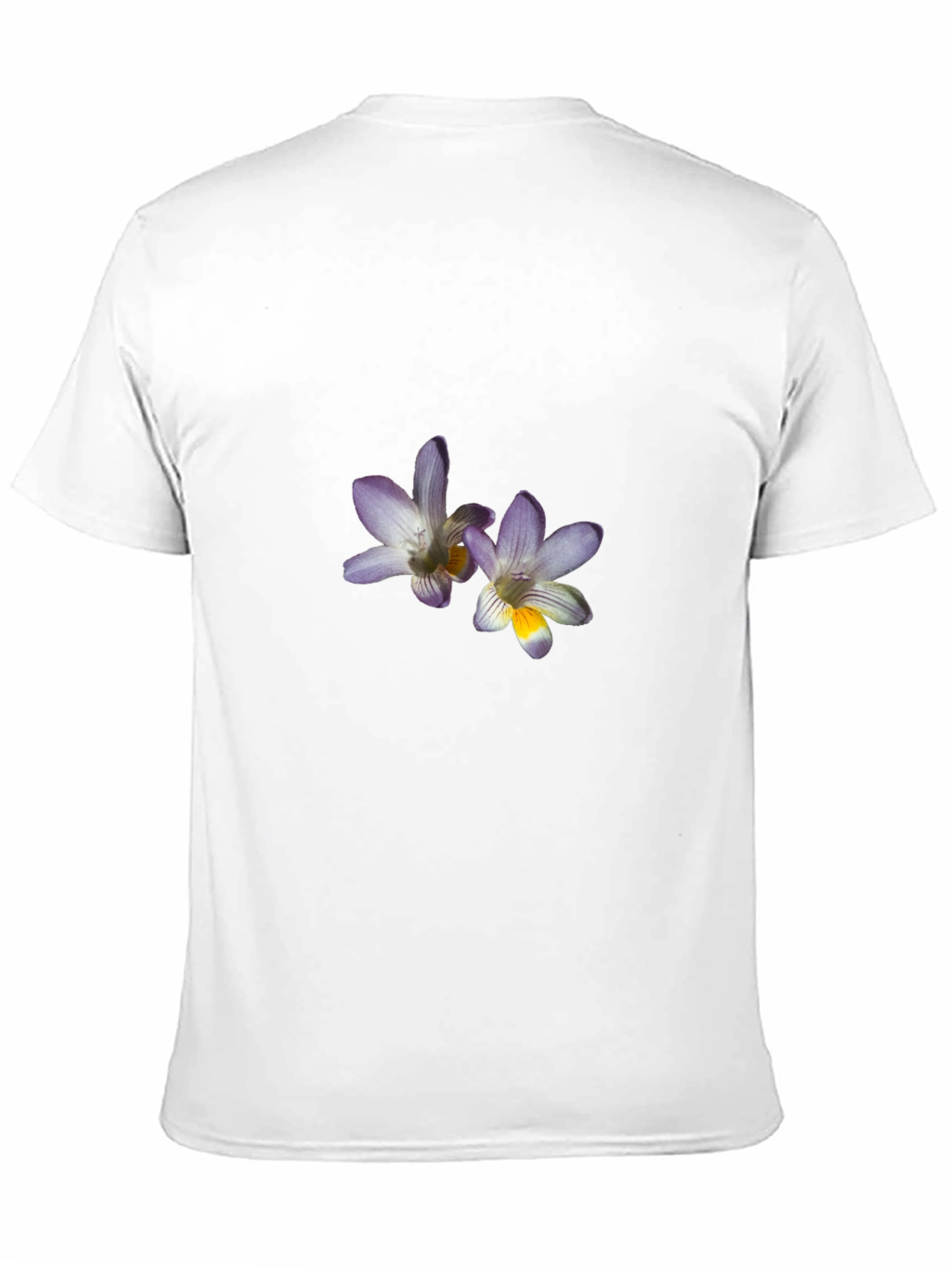 Floral Print Mens Black T-Shirt