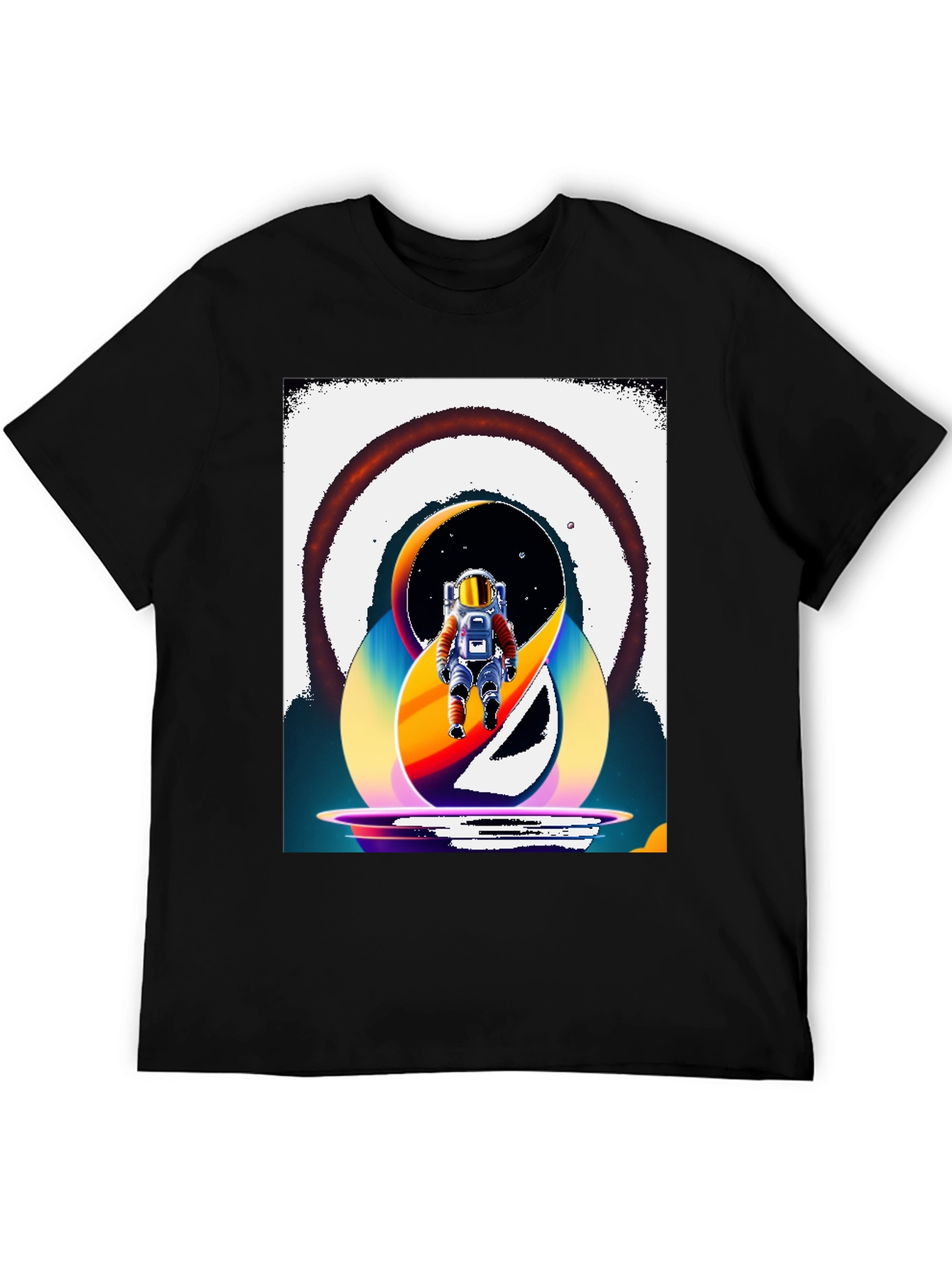 Retro Spaceman Graphic T-Shirt