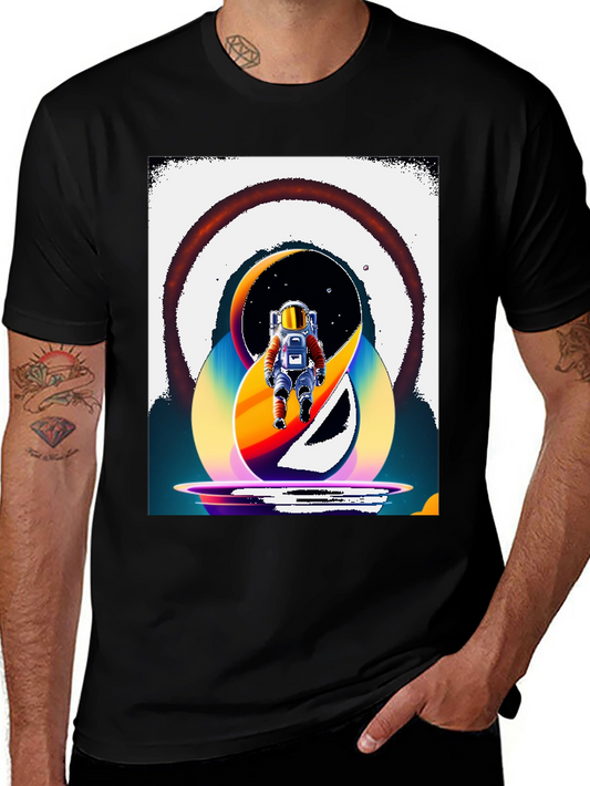 Retro Spaceman Graphic T-Shirt