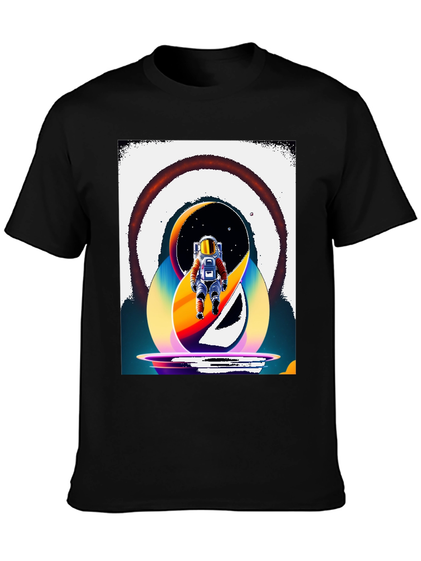 Retro Spaceman Graphic T-Shirt