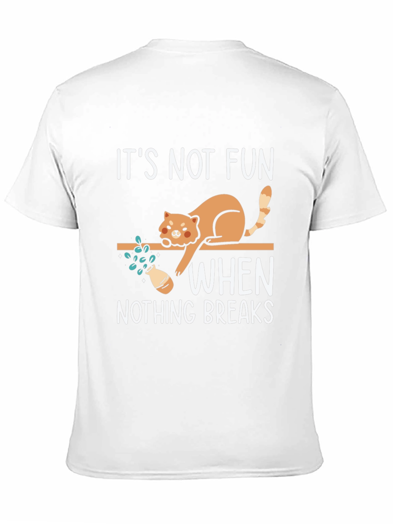 Funny Cat Breaks Things Graphic Tee