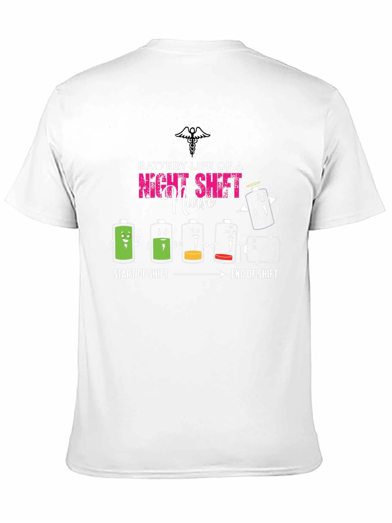 Night Shift Nurse Battery Life Graphic Tee