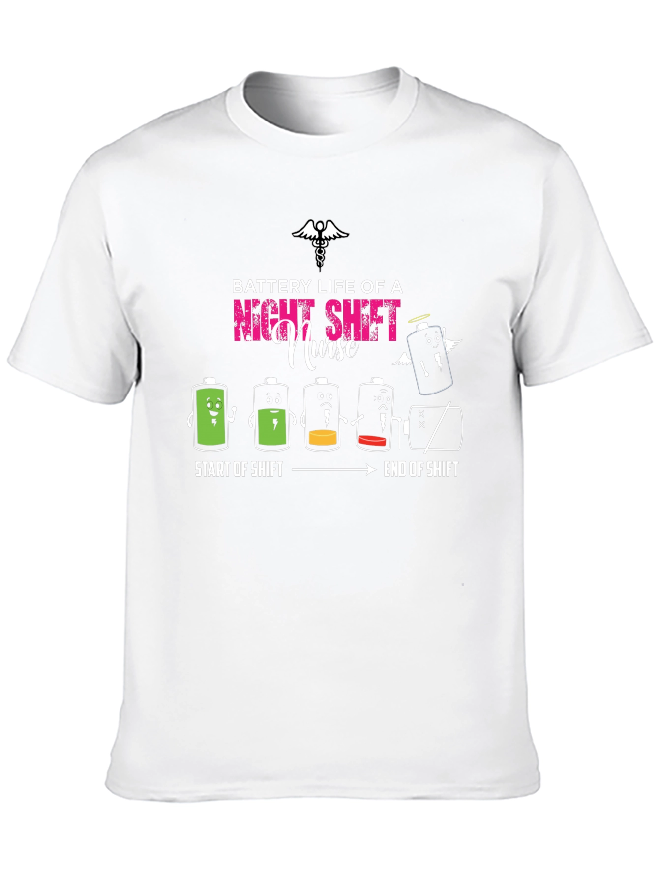Night Shift Nurse Battery Life Graphic Tee