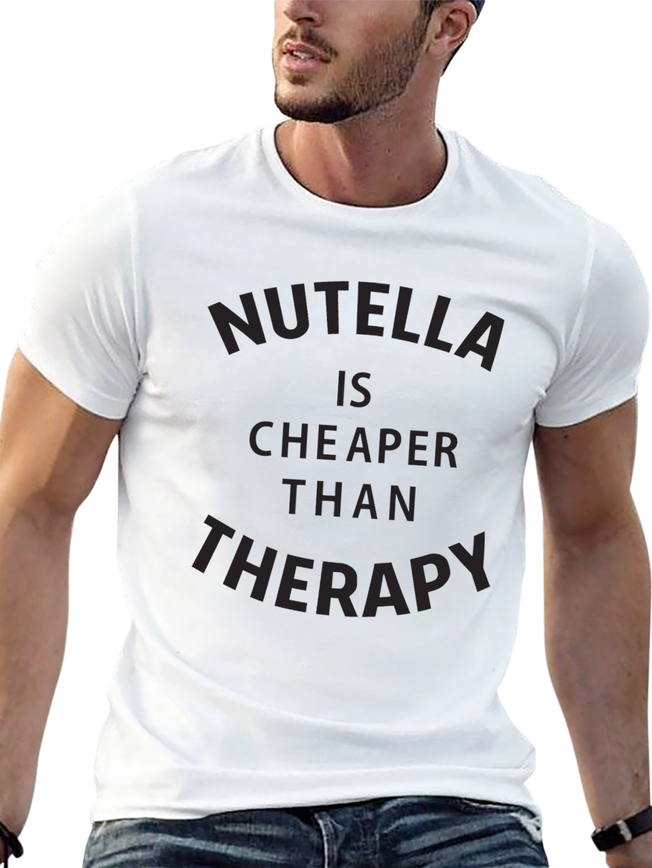 Nutella Cheaper Than Therapy Graphic Tee