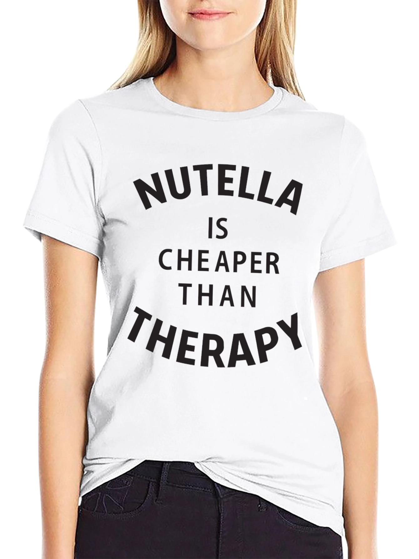 Nutella Cheaper Than Therapy Graphic Tee