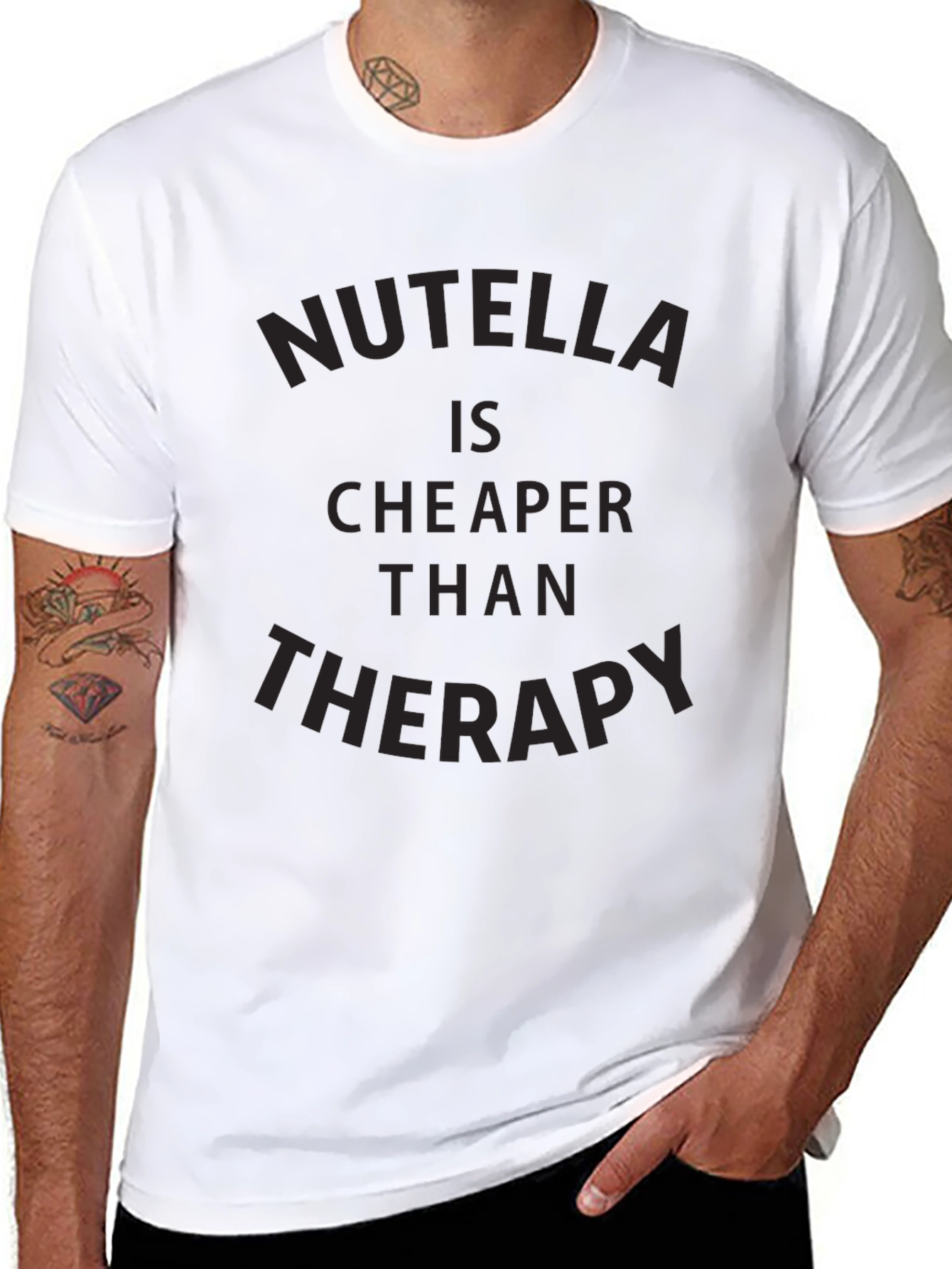 Nutella Cheaper Than Therapy Graphic Tee