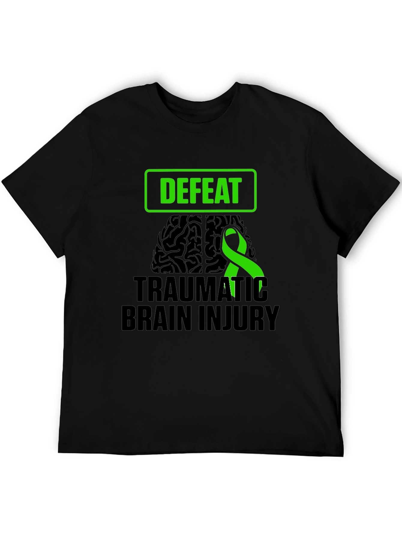 Defeat Traumatic Brain Injury Awareness T-Shirt