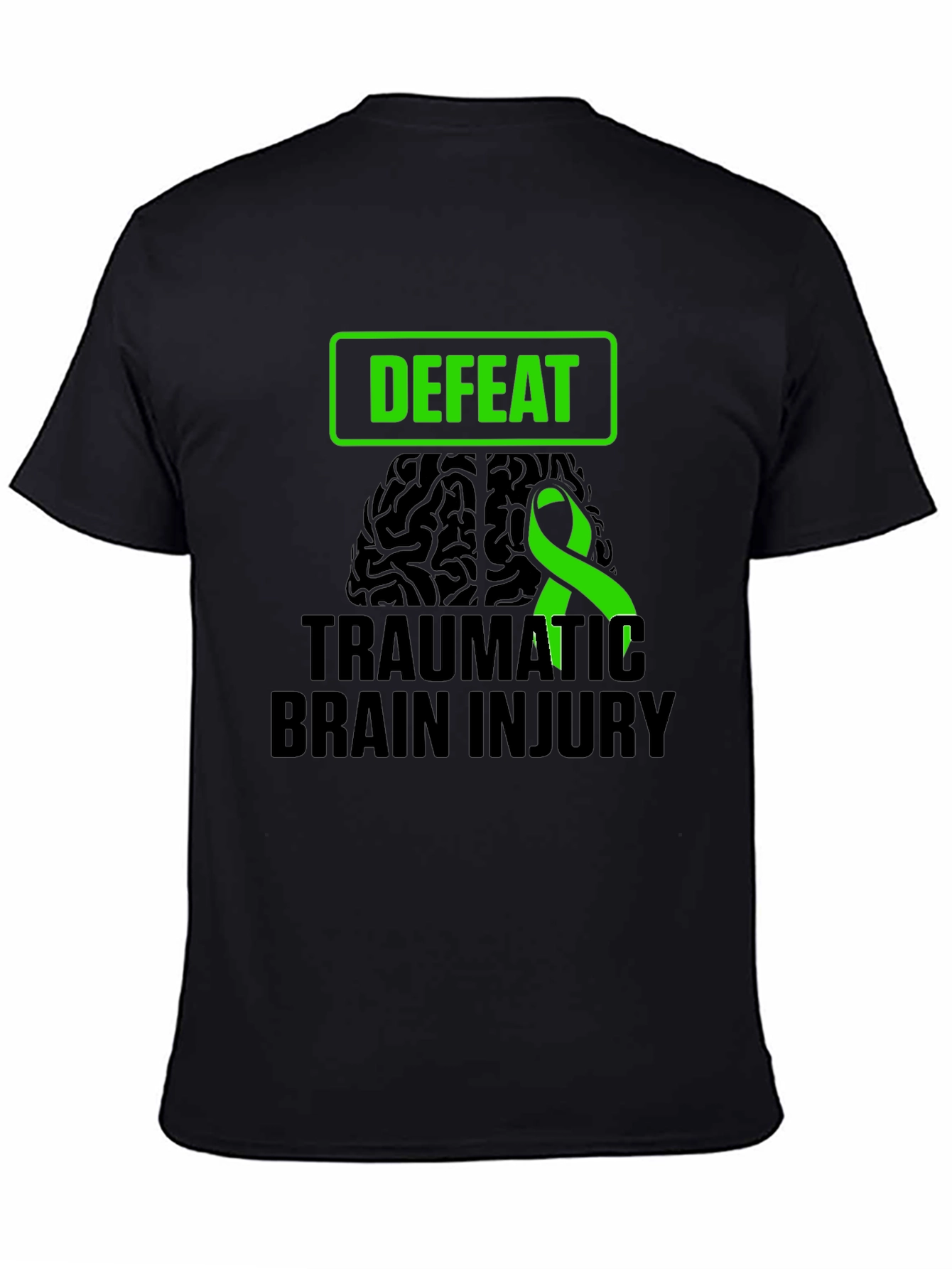Defeat Traumatic Brain Injury Awareness T-Shirt