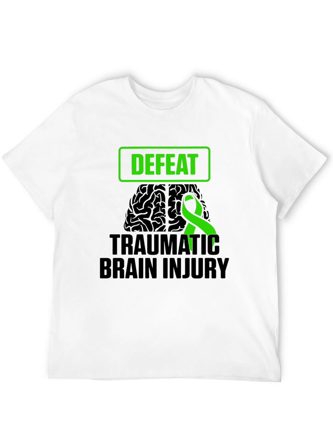Defeat Traumatic Brain Injury Awareness T-Shirt