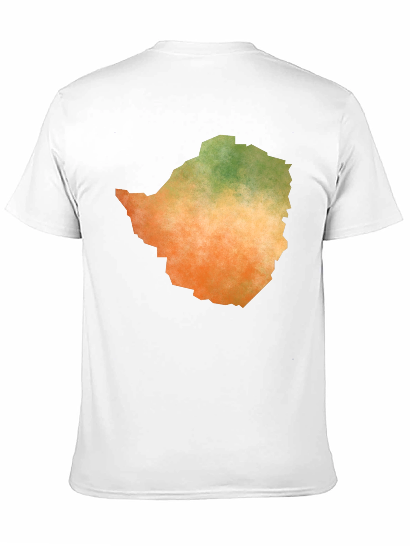 Zimbabwe Map Graphic Tee - Black Cotton T-Shirt