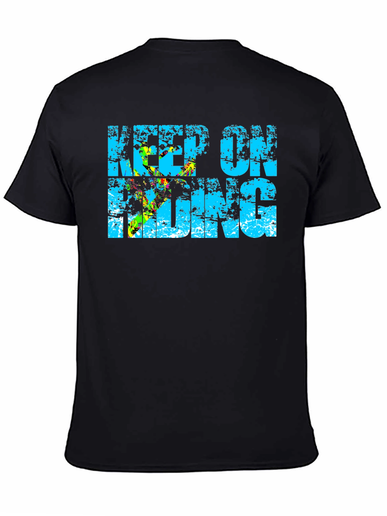 Keep On Riding Graphic T-Shirt - Black