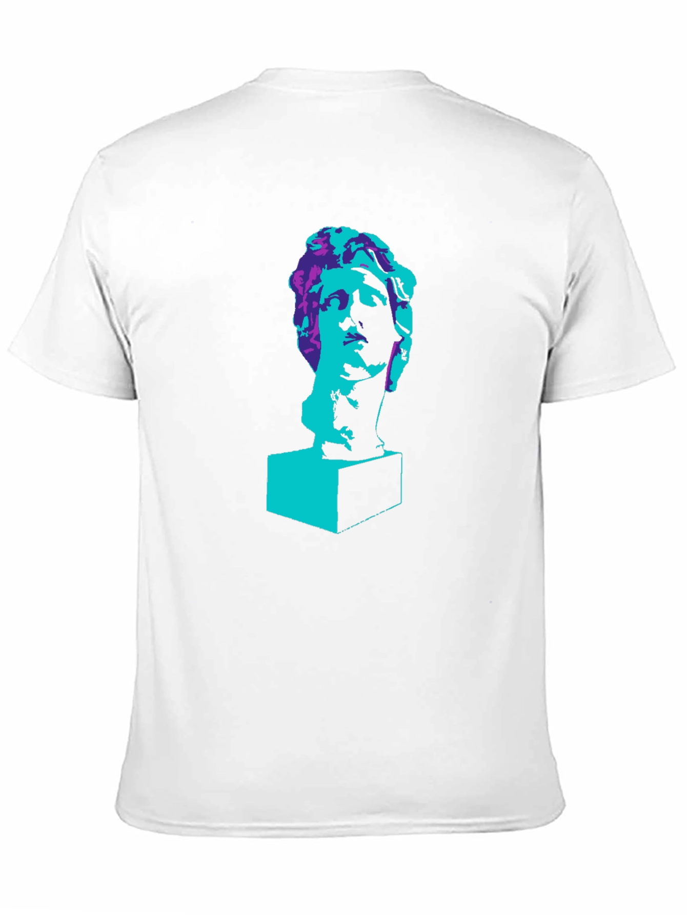 Statue Head Graphic T-Shirt - Trendy Artistic Tee
