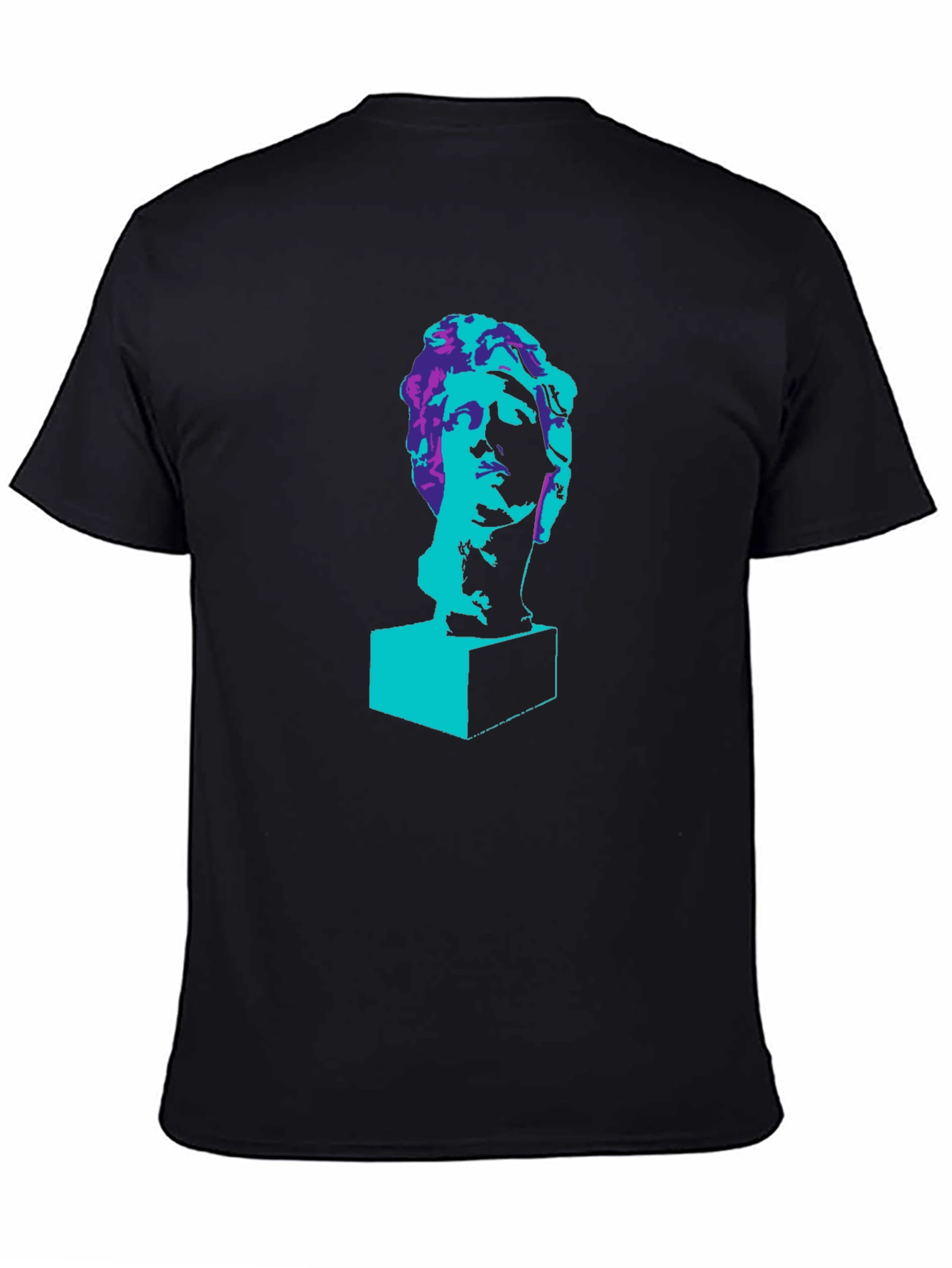 Statue Head Graphic T-Shirt - Trendy Artistic Tee