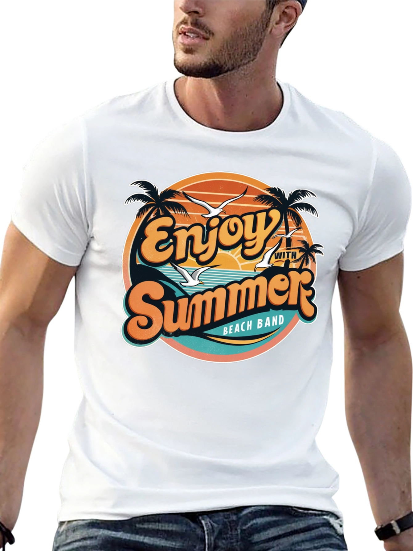 Enjoy Summer Beach Band T-Shirt