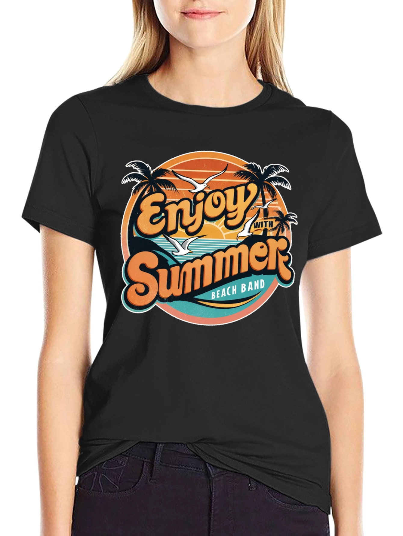 Enjoy Summer Beach Band T-Shirt