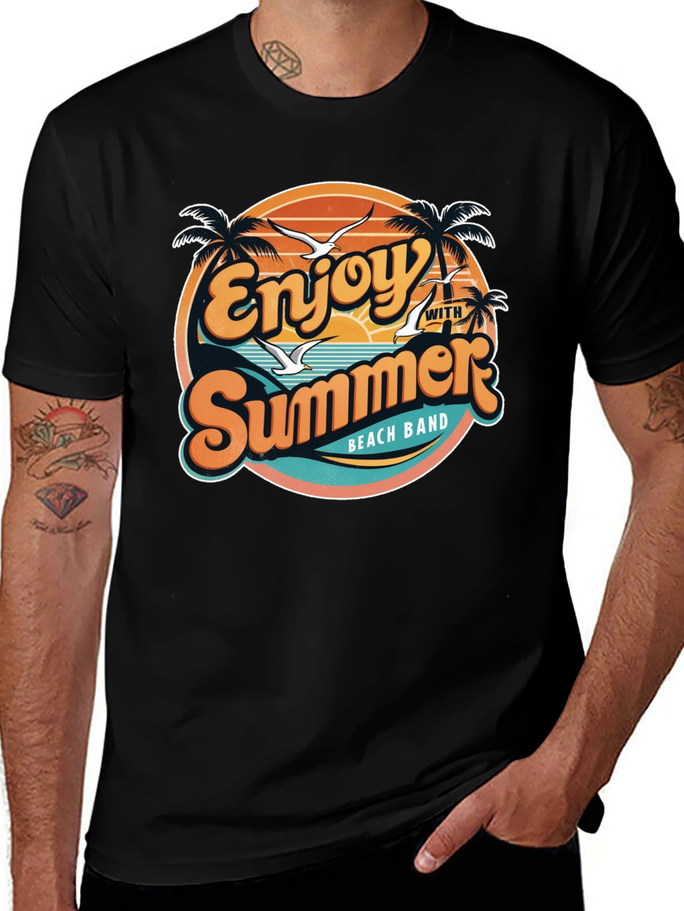 Enjoy Summer Beach Band T-Shirt