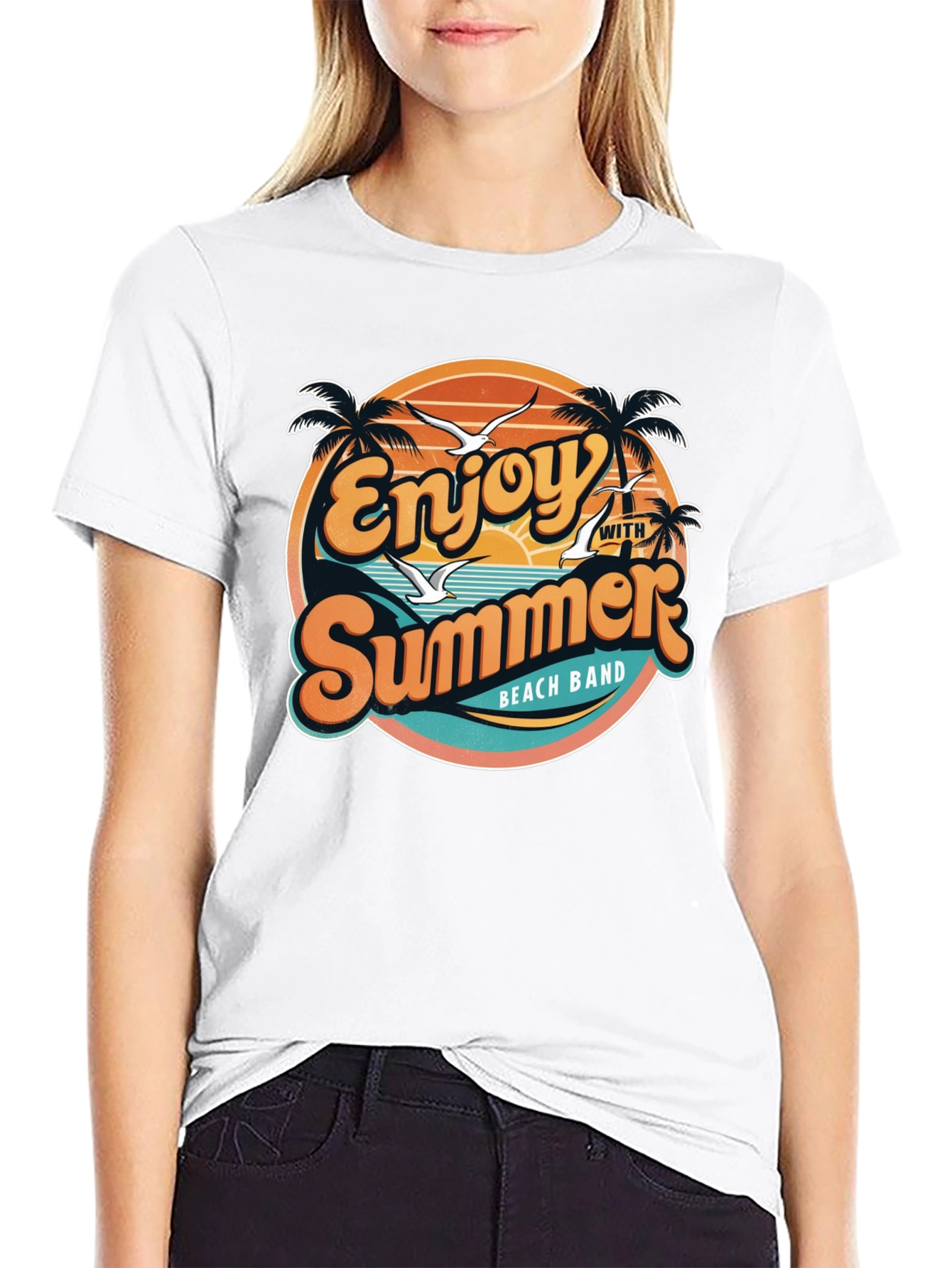 Enjoy Summer Beach Band T-Shirt