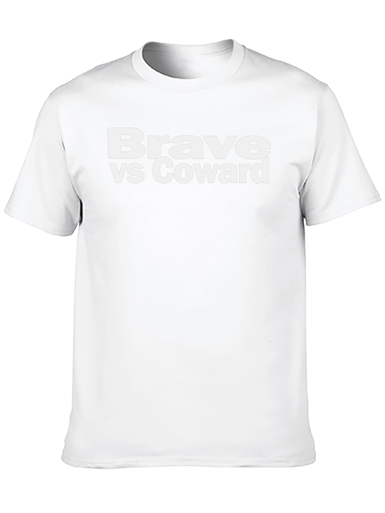 Brave vs Coward Graphic T-Shirt - Bold Statement Tee