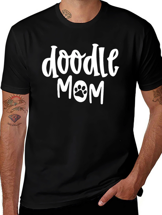 Doodle Mom T-Shirt - Cute Dog Paw Print Tee