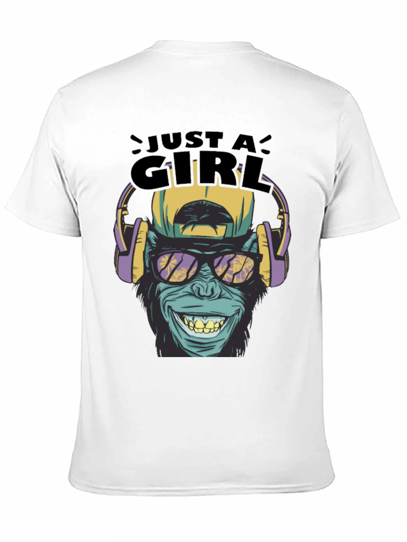 Just A Girl Monkey Graphic Tee