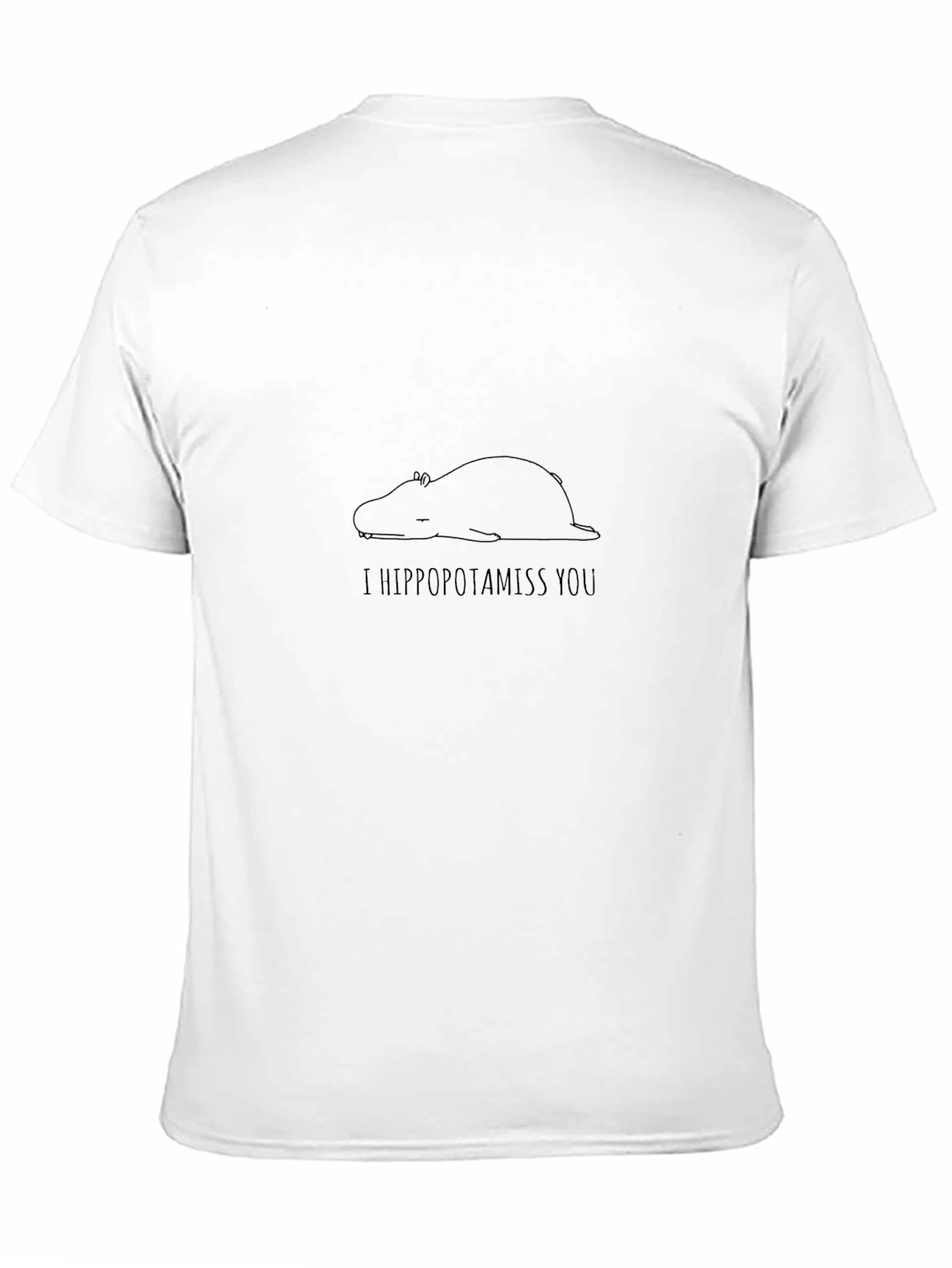 I Hippopotamiss You T-Shirt - Black Tee