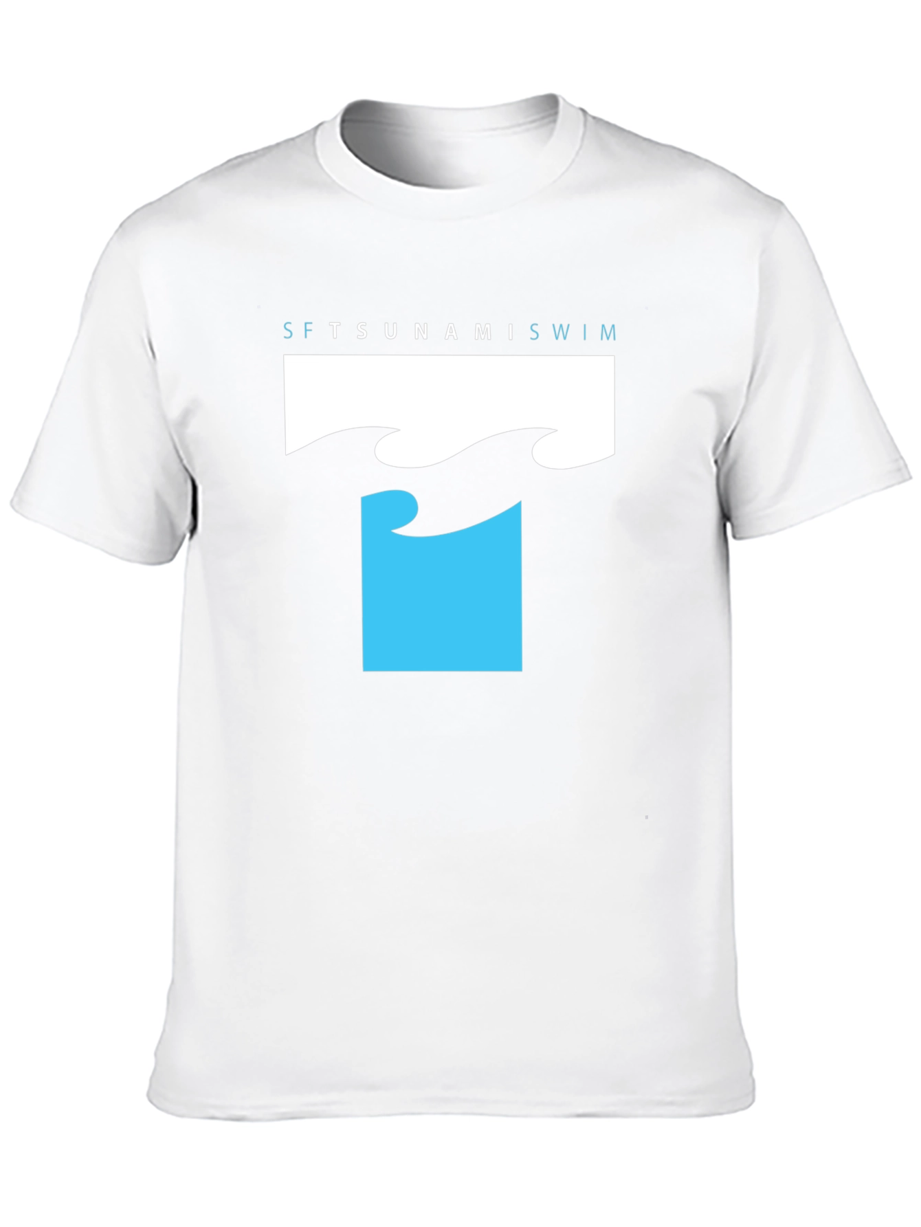 Tsunami Swim T-Shirt - Black Graphic Tee