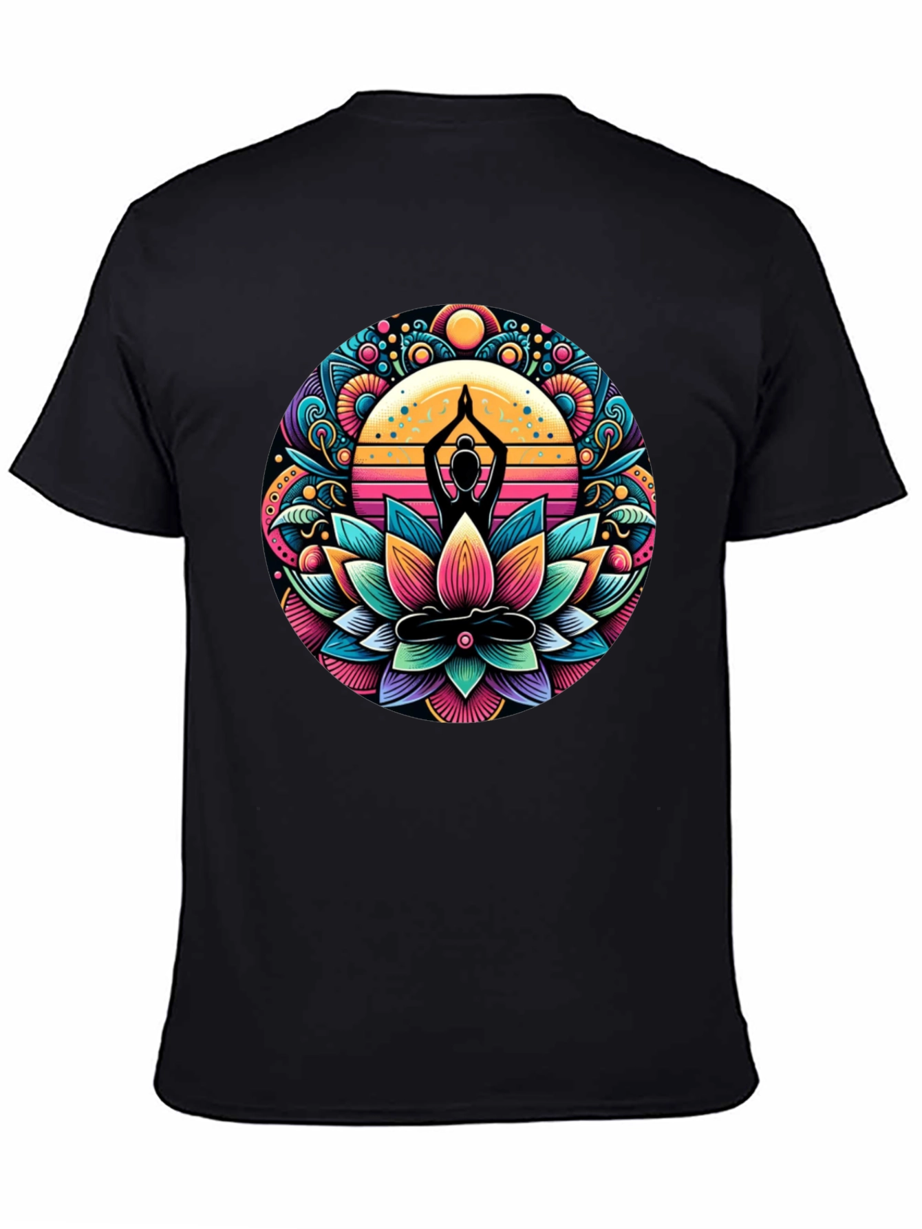 Yoga Lotus Mandala Graphic Tee