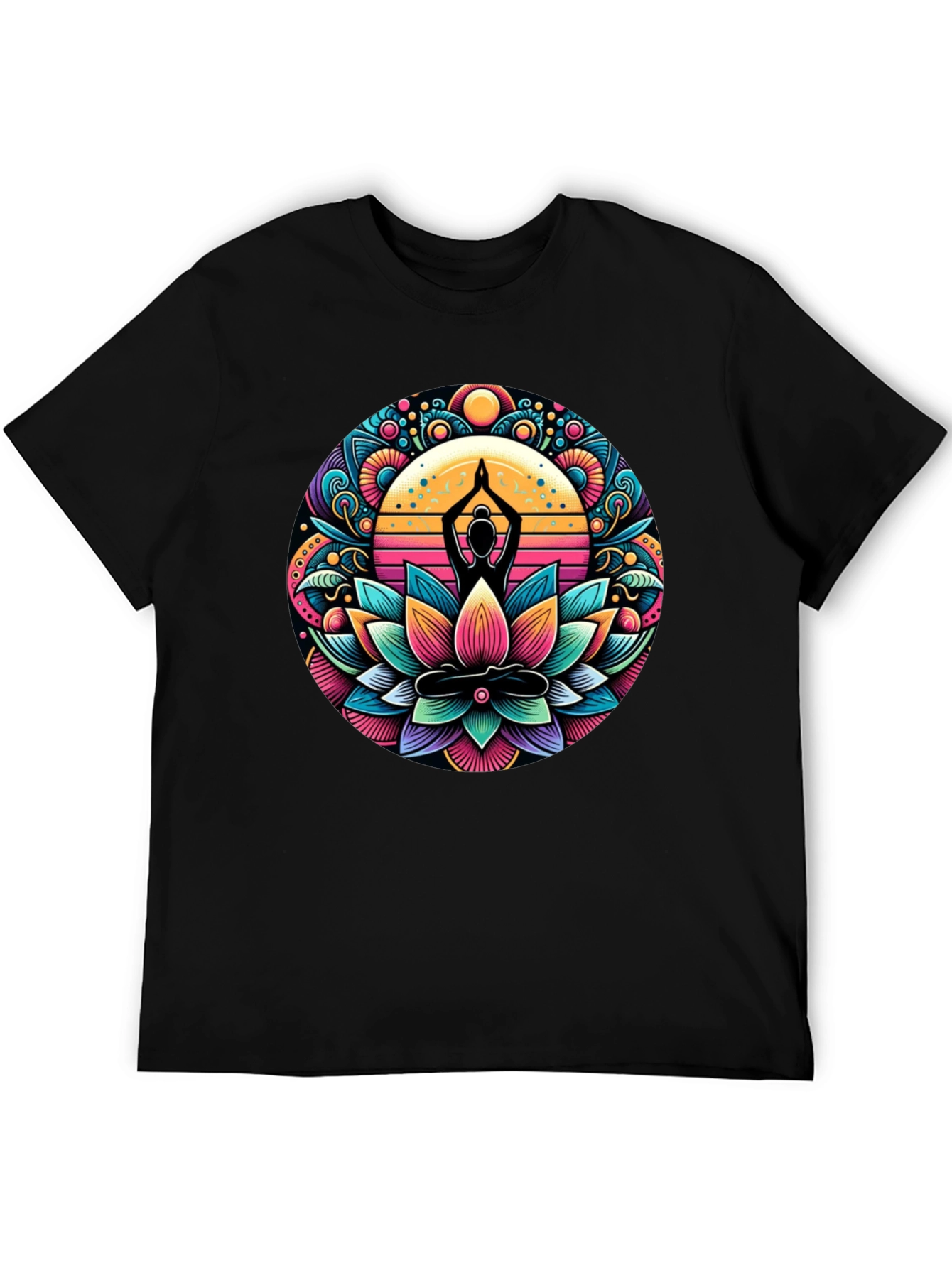 Yoga Lotus Mandala Graphic Tee