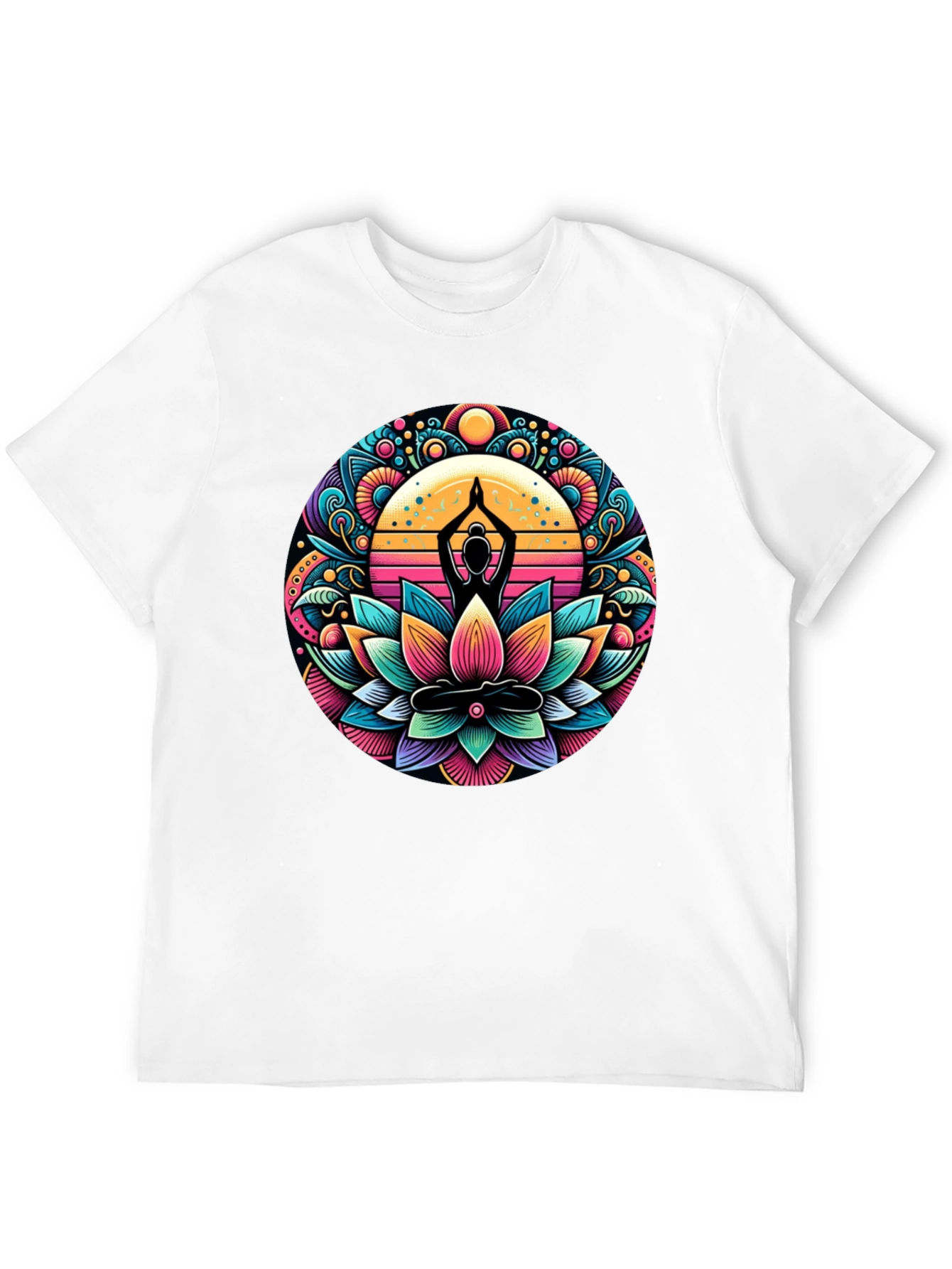 Yoga Lotus Mandala Graphic Tee