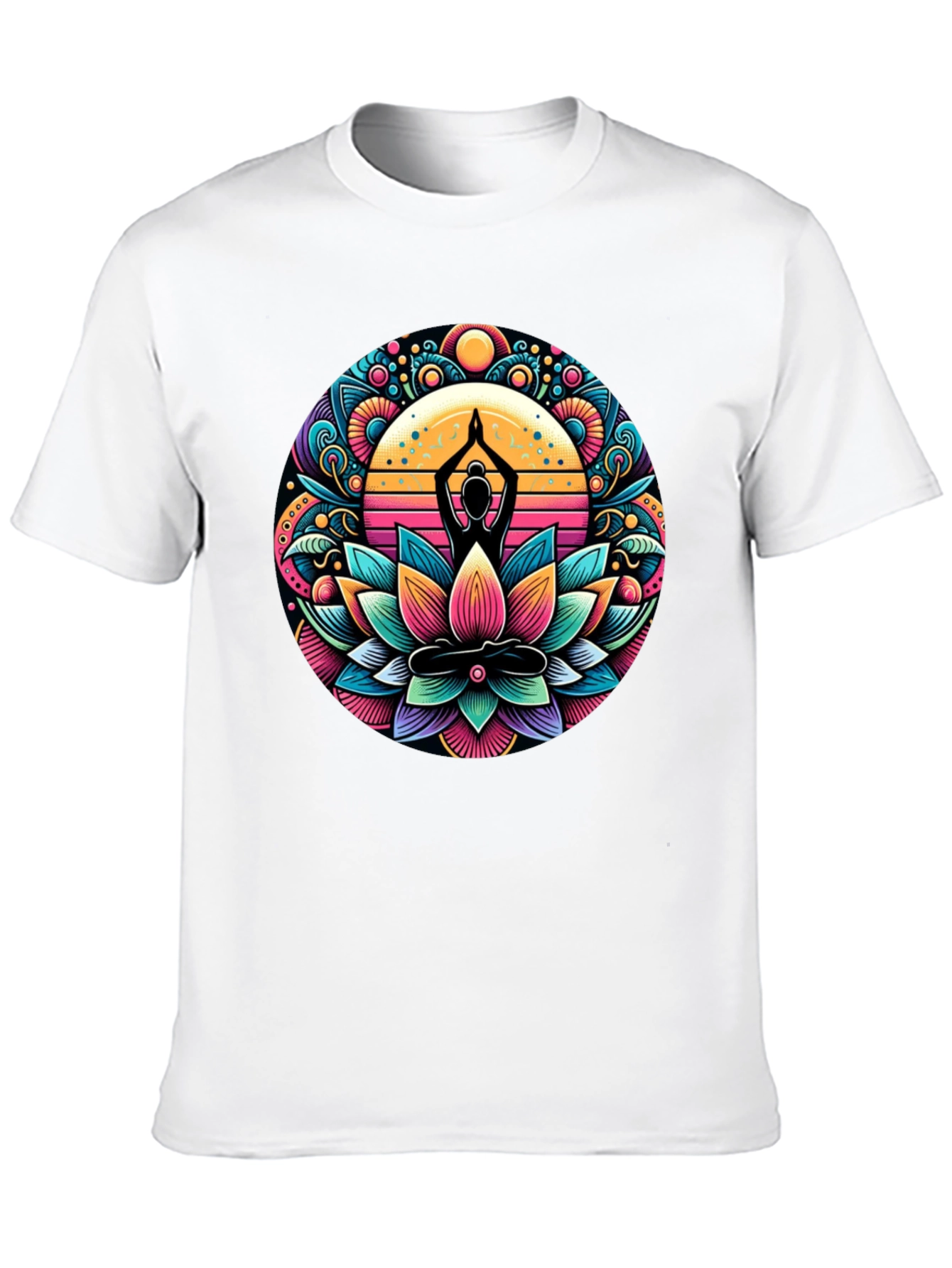 Yoga Lotus Mandala Graphic Tee