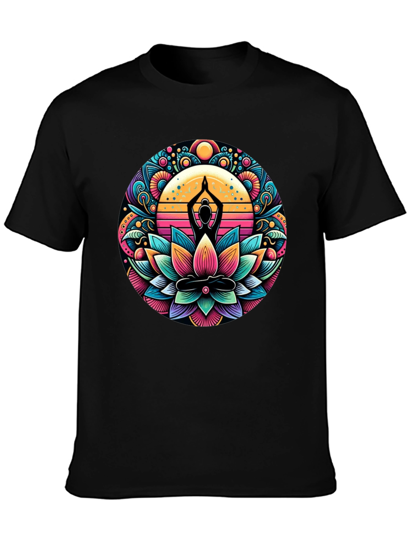 Yoga Lotus Mandala Graphic Tee