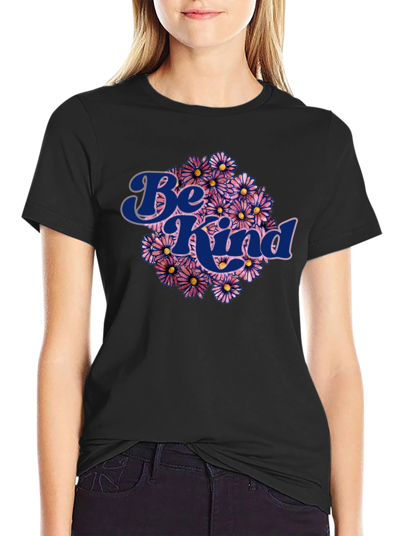 Be Kind Flower Graphic T-Shirt