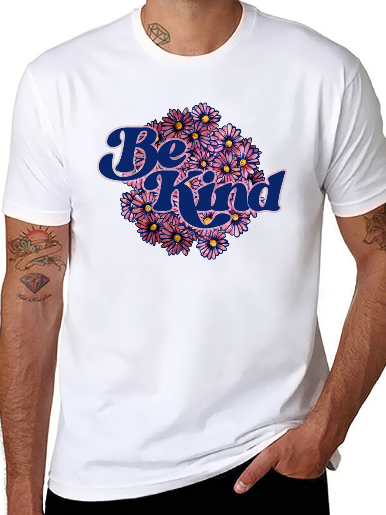Be Kind Flower Graphic T-Shirt