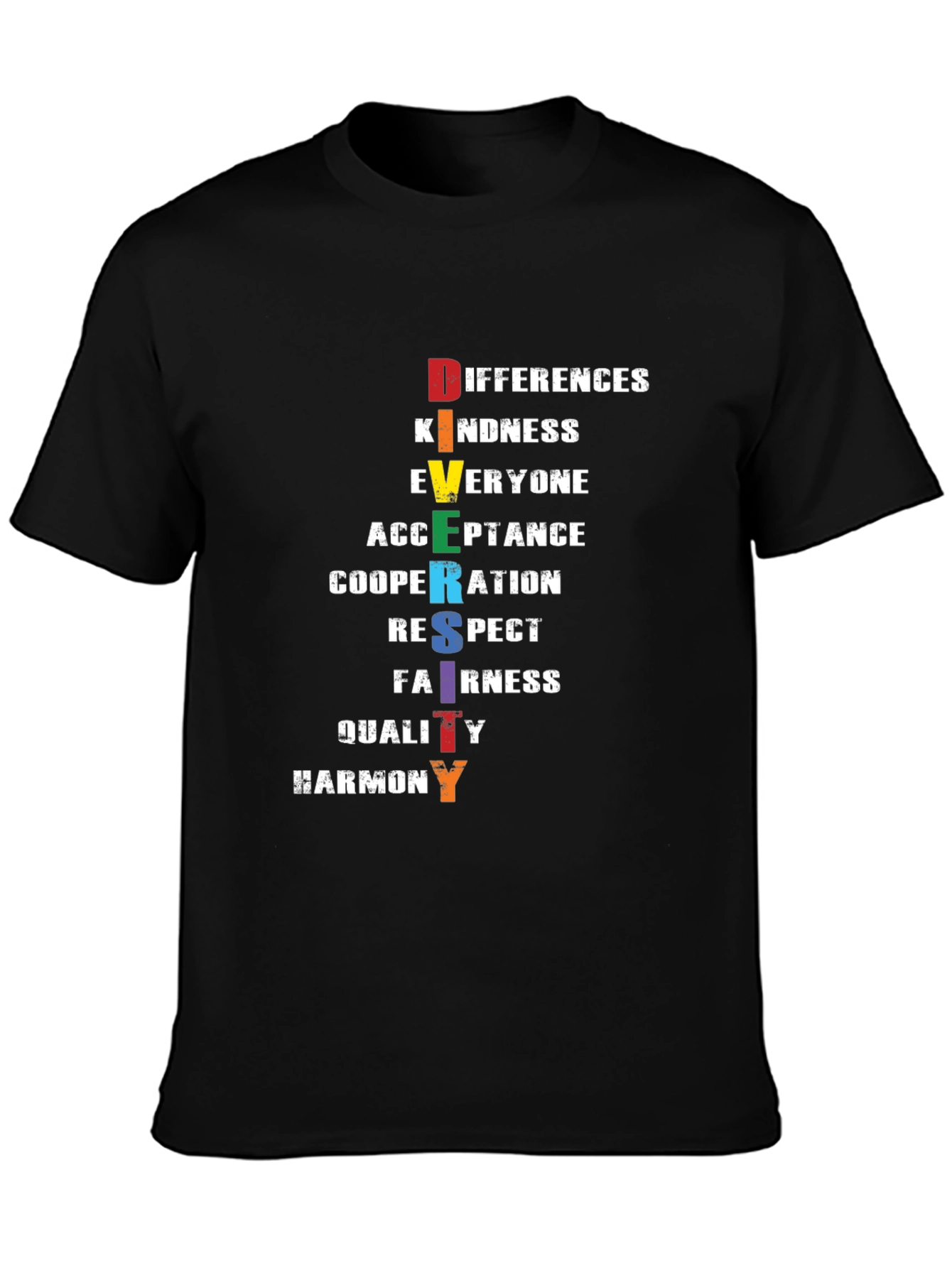 Diversity Inclusion T-Shirt: Differences Kindness Everyone