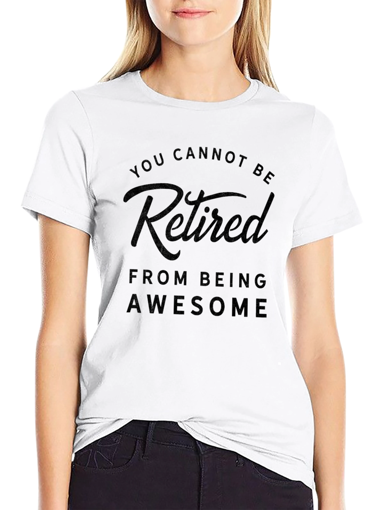 Retired From Being Awesome Black T-Shirt