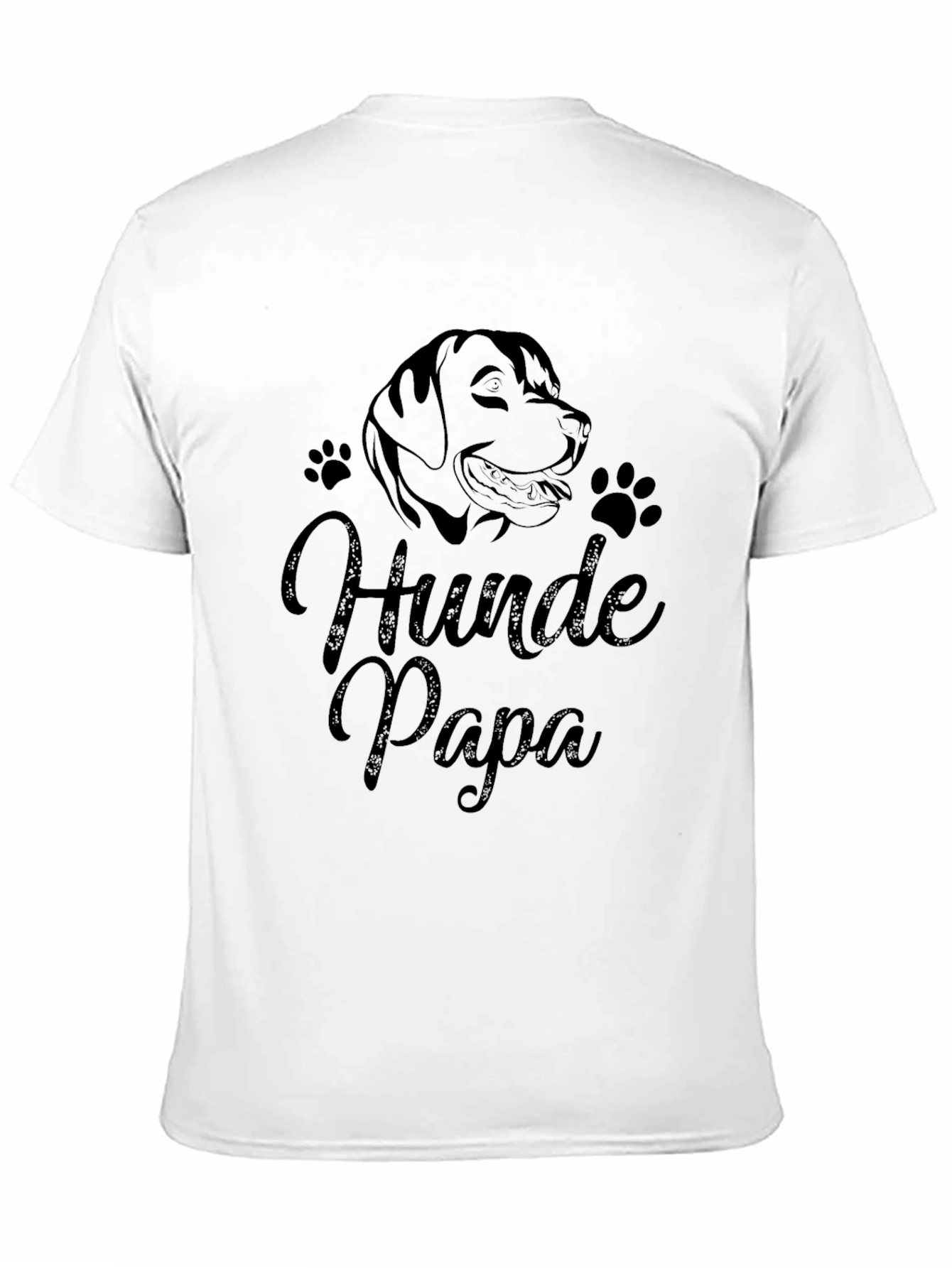 Hunde Papa Dog Lover T-Shirt - Black