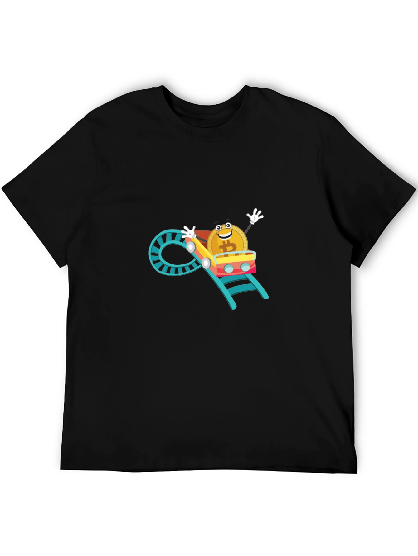 Bitcoin Rollercoaster T-Shirt - Crypto Humor Tee