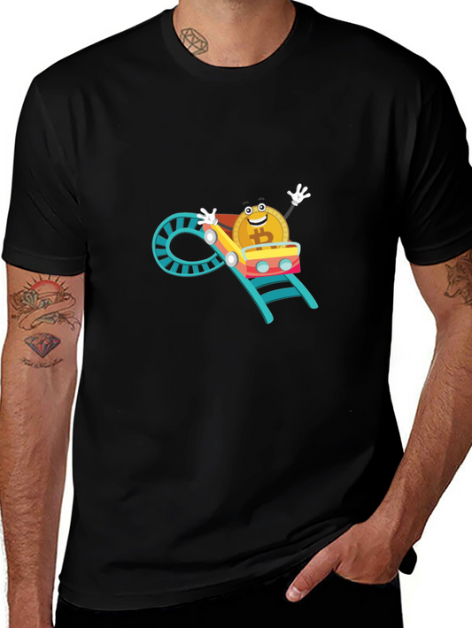 Bitcoin Rollercoaster T-Shirt - Crypto Humor Tee