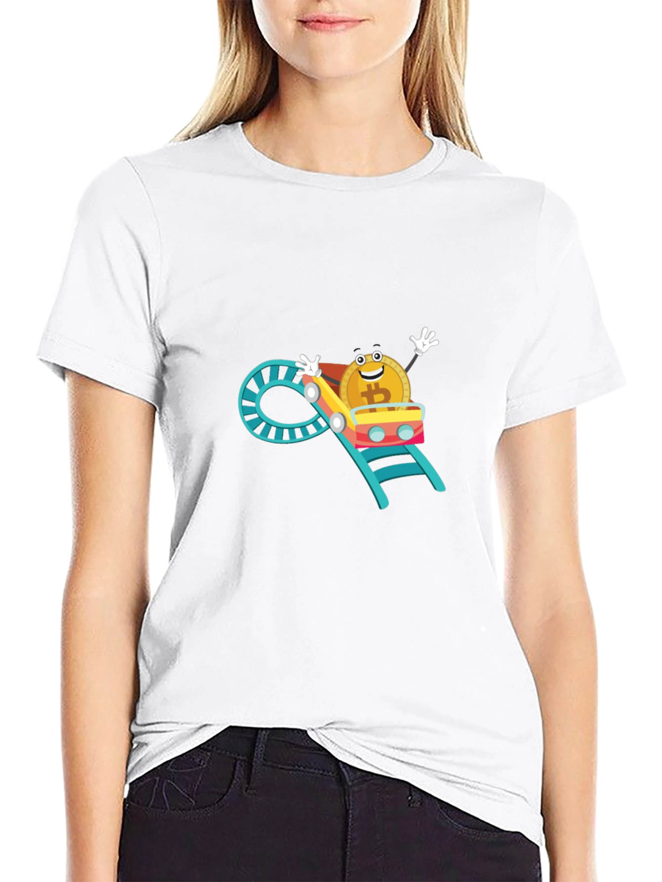 Bitcoin Rollercoaster T-Shirt - Crypto Humor Tee