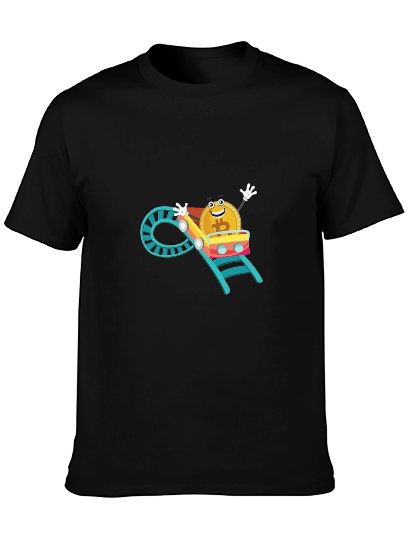 Bitcoin Rollercoaster T-Shirt - Crypto Humor Tee