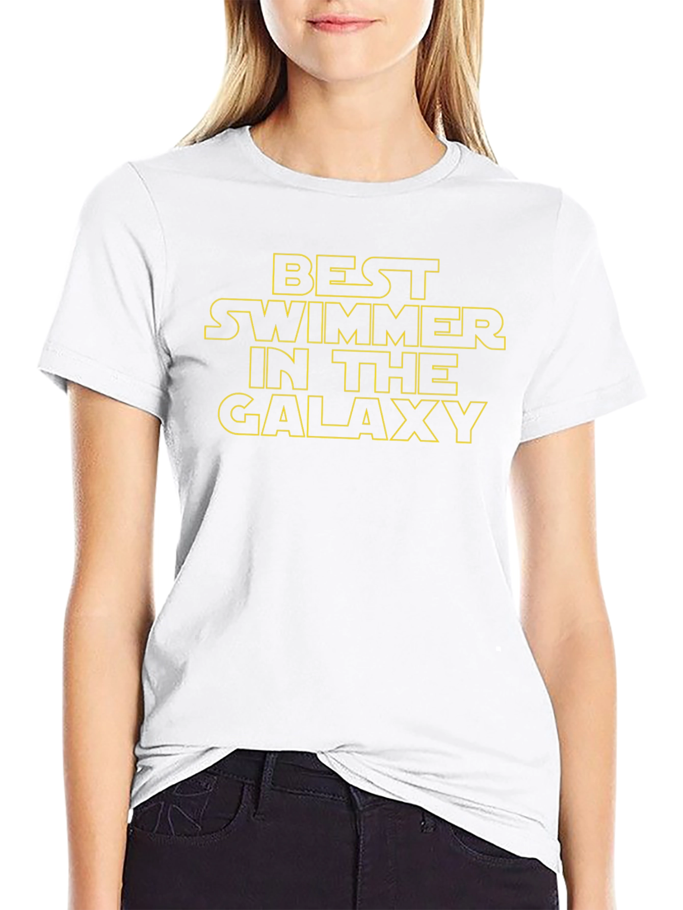 Best Swimmer in the Galaxy Black T-Shirt