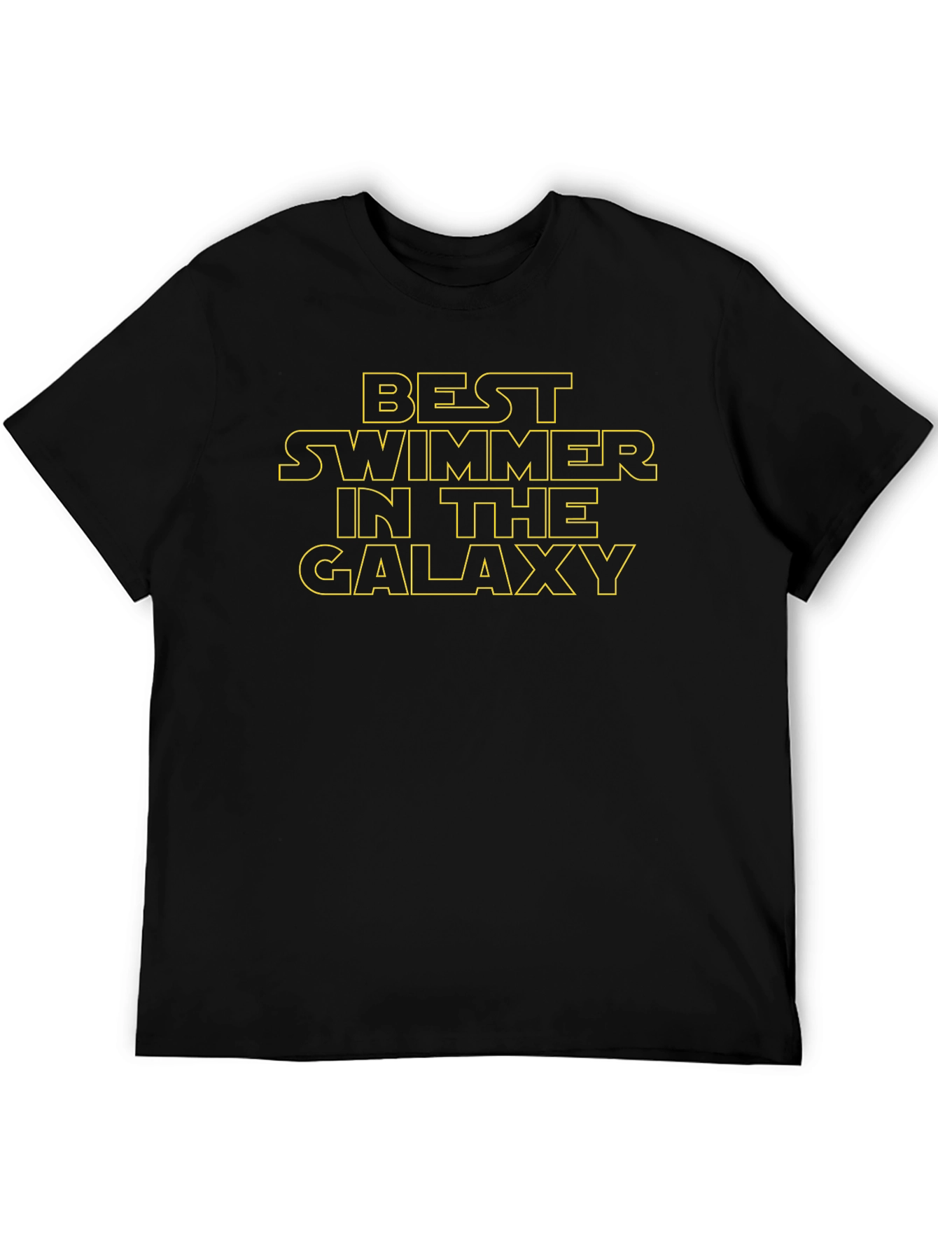 Best Swimmer in the Galaxy Black T-Shirt