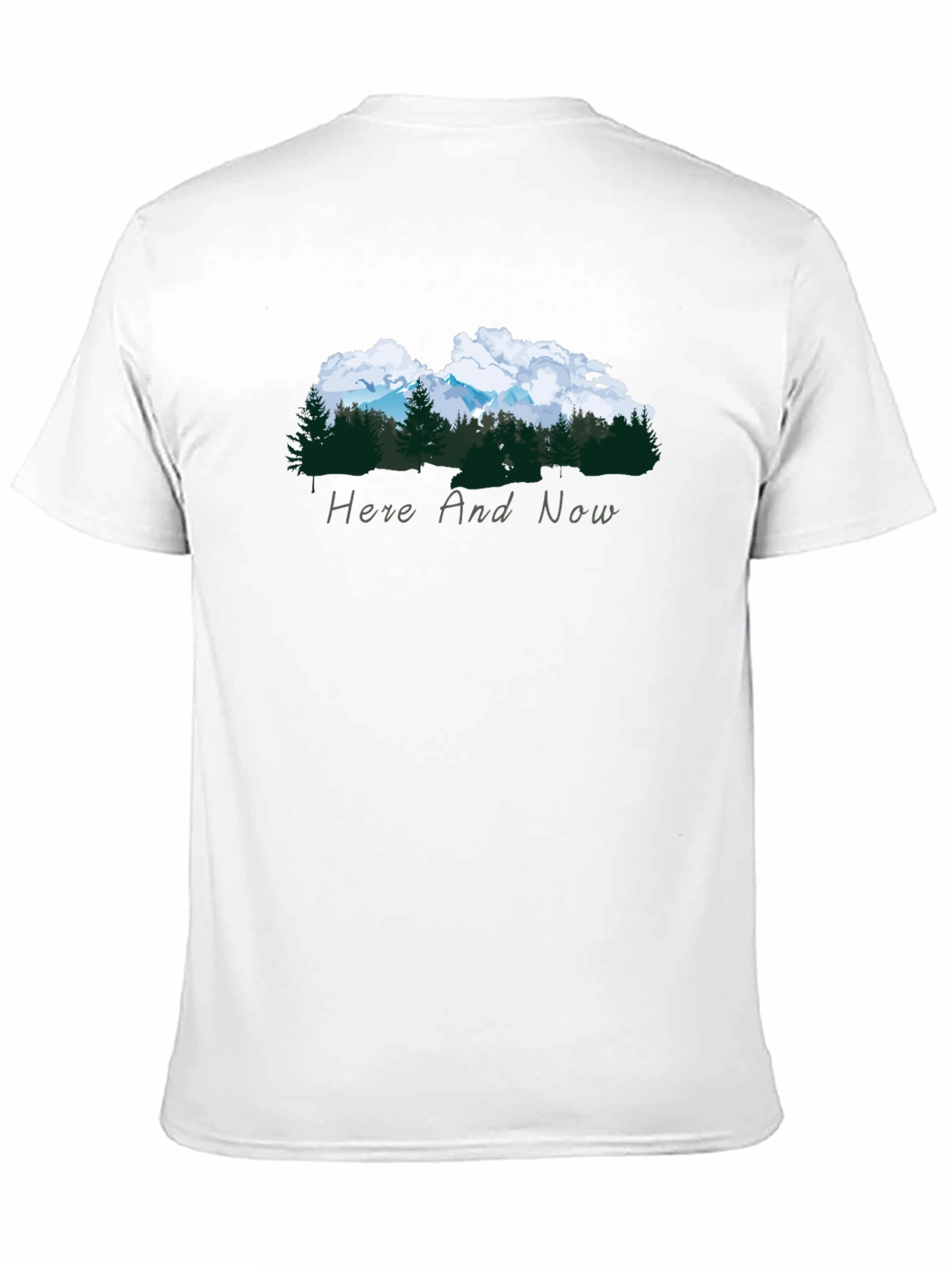 Nature Inspired Black Tee - Here and Now