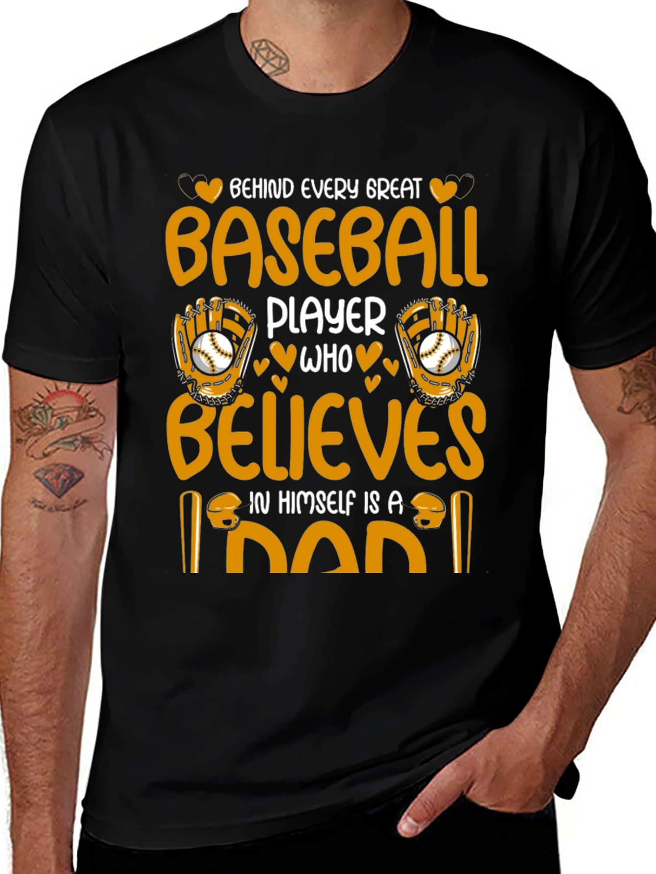 Baseball Dad T-Shirt: Great Player Believer