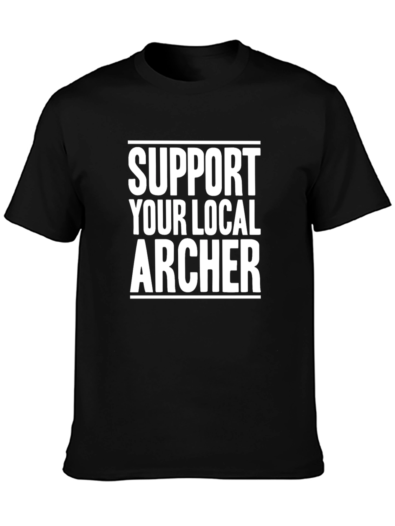 Support Your Local Archer Black T-Shirt